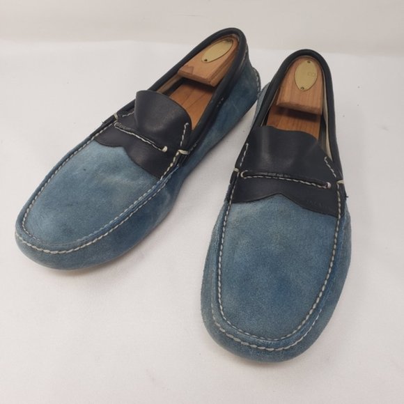 Prada Other - Prada Blue Suede Driving Shoes, Size 7 DD020